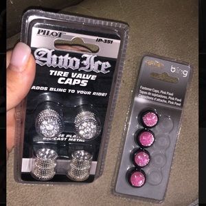 Diamond car valve caps for car tires bundle 💕 brand new with tags 💕